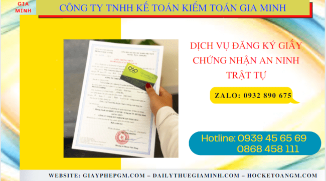Dịch vụ đăng ký giấy chứng nhận an ninh trật tự tại nha trang 4 Dịch vụ đăng ký giấy chứng nhận an ninh trật tự tại Nha Trang