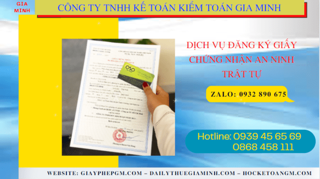 DỊCH VỤ ĐĂNG KÝ GIẤY CHỨNG NHẬN AN NINH TRẬT TỰ TẠI THÀNH PHỐ HUẾ 4 Dịch vụ đăng ký giấy chứng nhận an ninh trật tự tại Thành Phố Huế