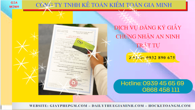 DỊCH VỤ ĐĂNG KÝ GIẤY CHỨNG NHẬN AN NINH TRẬT TỰ TẠI TT HUẾ 4 Dịch vụ đăng ký giấy chứng nhận an ninh trật tự tại TT Huế