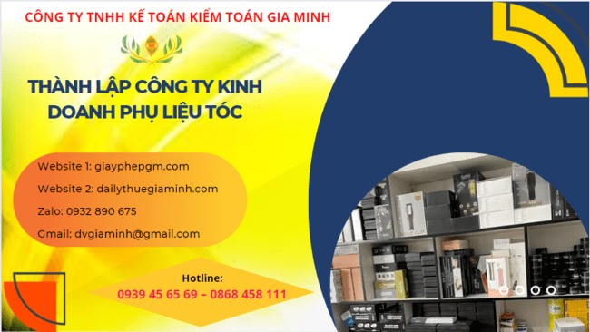 Thành lập công ty kinh doanh phụ liệu tóc tại bình phước 4 Thành lập doanh nghiệp kinh doanh phụ liệu tóc tại Bình Phước