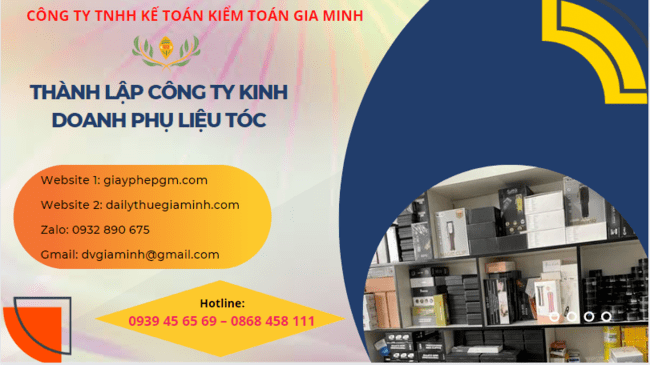 Thành lập công ty kinh doanh phụ liệu tóc tại Đắk Lắk – Nhanh chóng, uy tín, chi phí hợp lý 5 Thành lập doanh nghiệp kinh doanh phụ liệu tóc tại Đắk Lắk