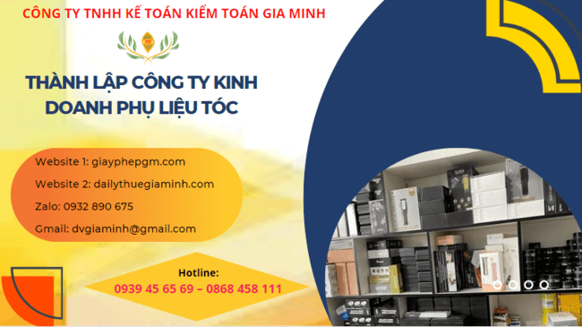 Thành lập công ty kinh doanh phụ liệu tóc tại hậu giang 4 Thành lập doanh nghiệp kinh doanh phụ liệu tóc tại Hậu Giang