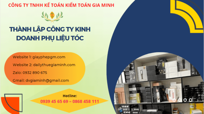 Thành lập công ty kinh doanh phụ liệu tóc tại Nghệ An 4 Thành lập doanh nghiệp kinh doanh phụ liệu tóc tại Nghệ An
