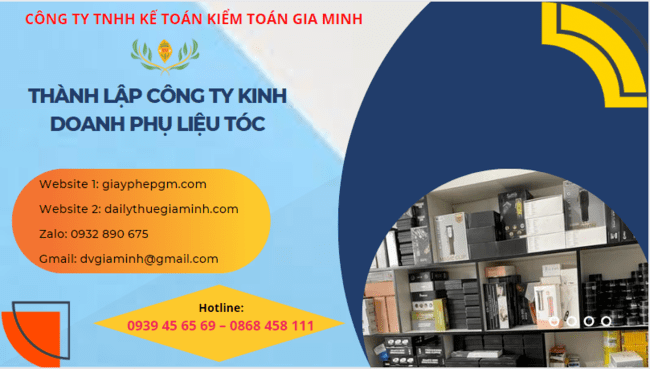 Thành lập công ty kinh doanh phụ liệu tóc tại phú yên 4 Thành lập doanh nghiệp kinh doanh phụ liệu tóc tại Phú Yên