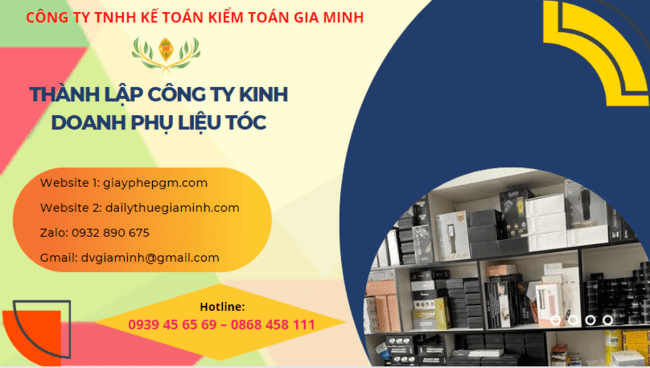 Thành lập công ty kinh doanh phụ liệu tóc tại Quảng Nam 4 Thành lập doanh nghiệp kinh doanh phụ liệu tóc tại Quảng Nam