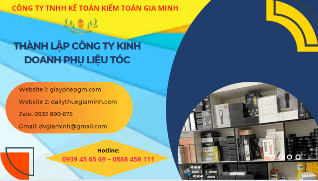 Thành lập công ty kinh doanh phụ liệu tóc tại Thành Phố Hồ Chí Minh 4 Thành lập doanh nghiệp kinh doanh phụ liệu tóc tại Thành Phố Hồ Chí Minh
