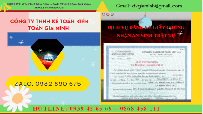 DỊCH VỤ ĐĂNG KÝ GIẤY CHỨNG NHẬN AN NINH TRẬT TỰ TẠI HÀ NAM 6 Thủ tục đăng ký giấy phép an ninh trật tự tại Hà Nam