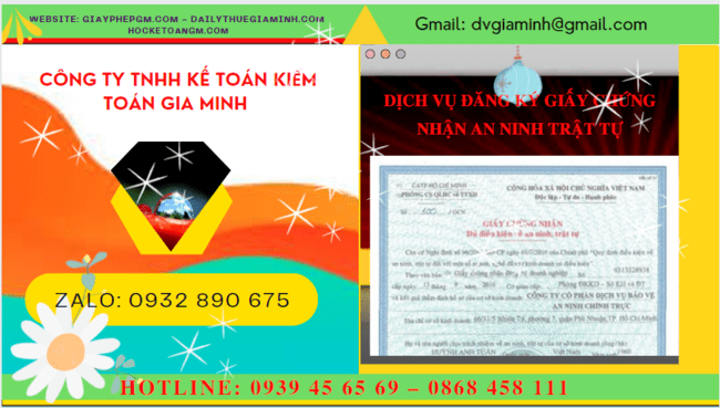 DỊCH VỤ ĐĂNG KÝ GIẤY CHỨNG NHẬN AN NINH TRẬT TỰ TẠI THÀNH PHỐ HUẾ 6 Thủ tục đăng ký giấy phép an ninh trật tự tại Thành Phố Huế
