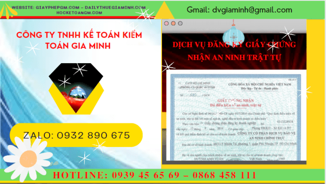 DỊCH VỤ ĐĂNG KÝ GIẤY CHỨNG NHẬN AN NINH TRẬT TỰ TẠI TT HUẾ 6 Thủ tục đăng ký giấy phép an ninh trật tự tại TT Huế