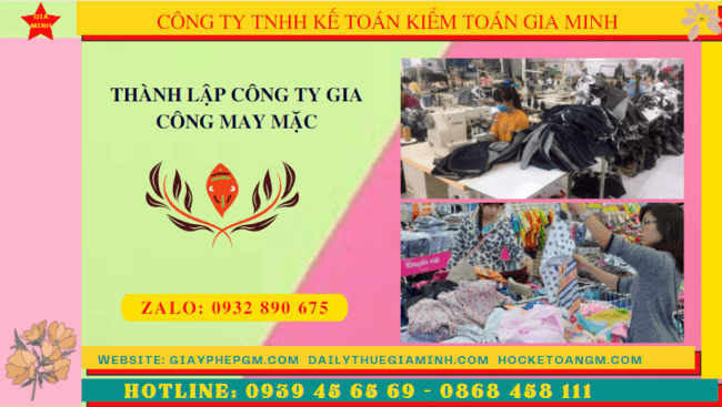 THÀNH LẬP CÔNG TY GIA CÔNG MAY MẶC TẠI BÀ RỊA VŨNG TÀU 6 Thủ tục điều kiện thành lập công ty gia công may mặc tại Bà Rịa Vũng Tàu
