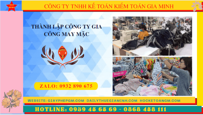 Thủ tục điều kiện thành lập công ty gia công may mặc tại Đắk Lắk