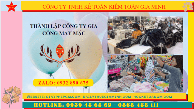 Thủ tục điều kiện thành lập công ty gia công may mặc tại Hậu Giang