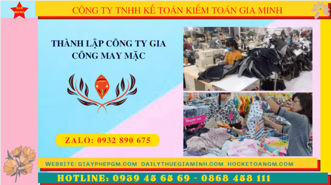 Thủ tục điều kiện thành lập công ty gia công may mặc tại Khánh Hòa