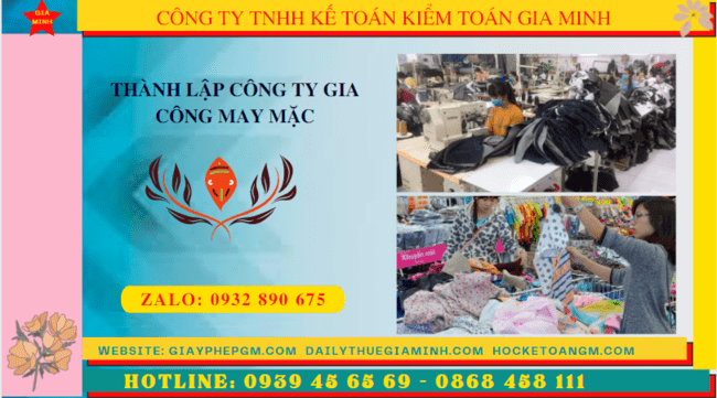 Thủ tục điều kiện thành lập công ty gia công may mặc tại Ninh Thuận