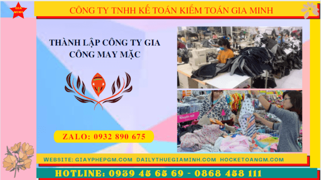 Thủ tục điều kiện thành lập công ty gia công may mặc tại Quảng Nam