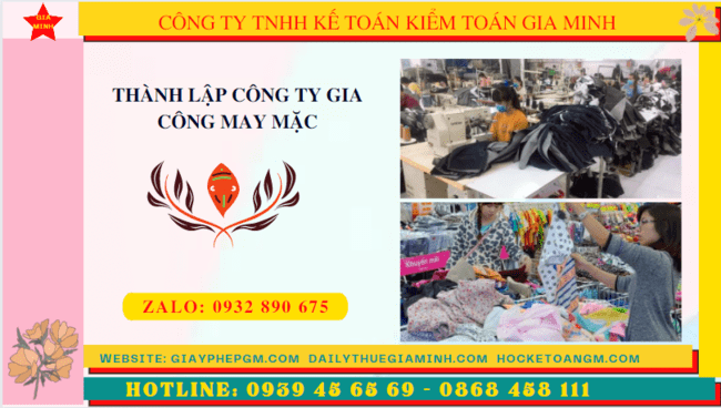 Thủ tục điều kiện thành lập công ty gia công may mặc tại Sóc Trăng