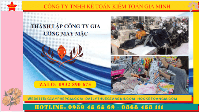 Thủ tục điều kiện thành lập công ty gia công may mặc tại Tây Ninh