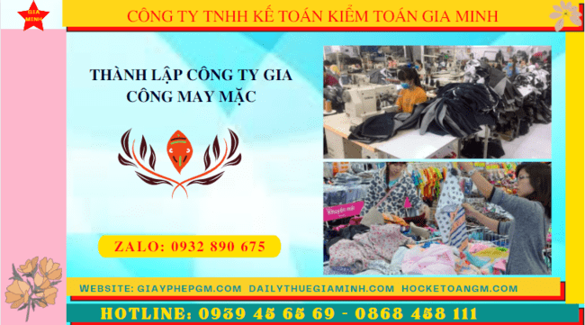 Thủ tục điều kiện thành lập công ty gia công may mặc tại Thanh Hóa