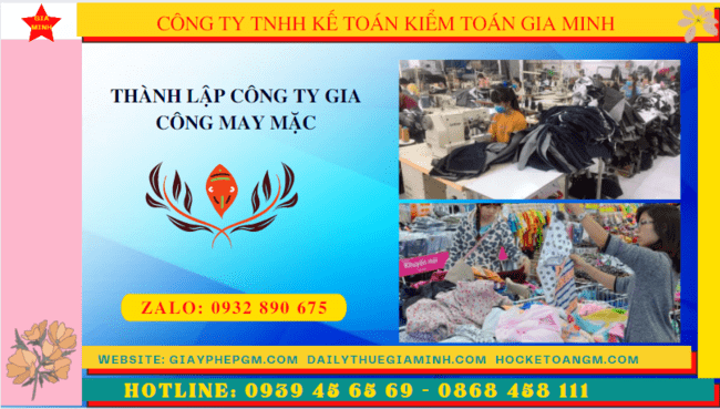 Thành lập công ty gia công may mặc tại thành phố Hưng Yên – Thủ tục, điều kiện, hồ sơ chi tiết 8 Thủ tục điều kiện thành lập công ty gia công may mặc tại Thành Phố Hưng Yên