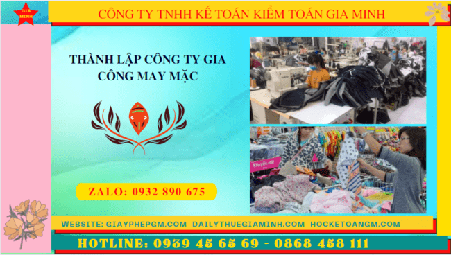 Thủ tục điều kiện thành lập công ty gia công may mặc tại Thành Phố Thủ Đức 