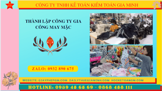 Thủ tục điều kiện thành lập công ty gia công may mặc tại TP Hưng Yên