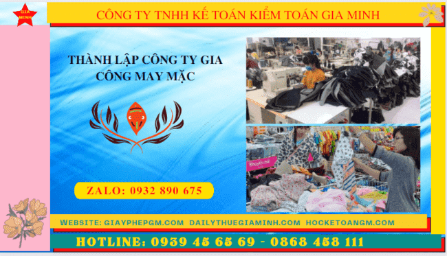 Thủ tục điều kiện thành lập công ty gia công may mặc tại Vũng Tàu