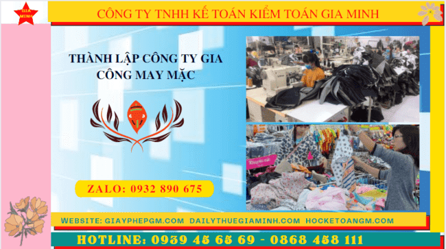 Thủ tục điều kiện thành lập công ty gia công may mặc tại Yên Bái