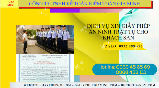 DỊCH VỤ XIN GIẤY PHÉP AN NINH TRẬT TỰ CHO KHÁCH SẠN TẠI NHA TRANG 4 Thủ tục làm giấy phép an ninh trật tự cho khách sạn tại Nha Trang