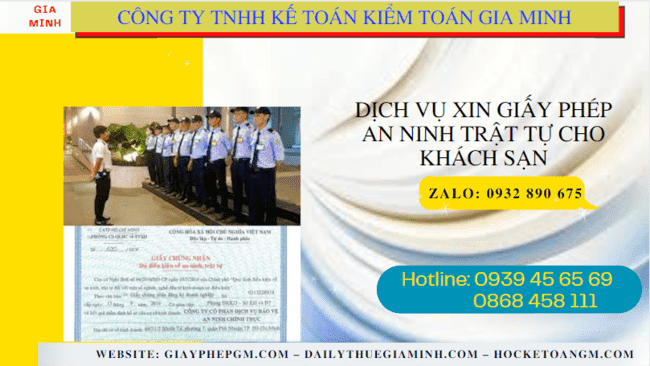 Thủ tục làm giấy phép an ninh trật tự cho khách sạn tại Thành Phố Đà Nẵng