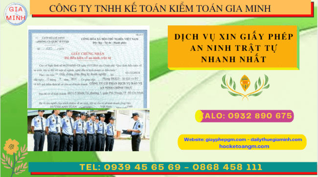 Thực hiện dịch vụ xin giấy phép an ninh trật tự nhanh nhất tại Kiên Giang 