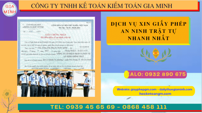 DỊCH VỤ XIN GIẤY PHÉP AN NINH TRẬT TỰ NHANH NHẤT TẠI NHA TRANG 4 Thực hiện dịch vụ xin giấy phép an ninh trật tự nhanh nhất tại Nha Trang