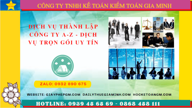Dịch vụ thành lập công ty a-z - dịch vụ trọn gói uy tín tại quảng bình 4 Dịch vụ thành lập doanh nghiệp giá rẻ uy tín tại Quảng Bình