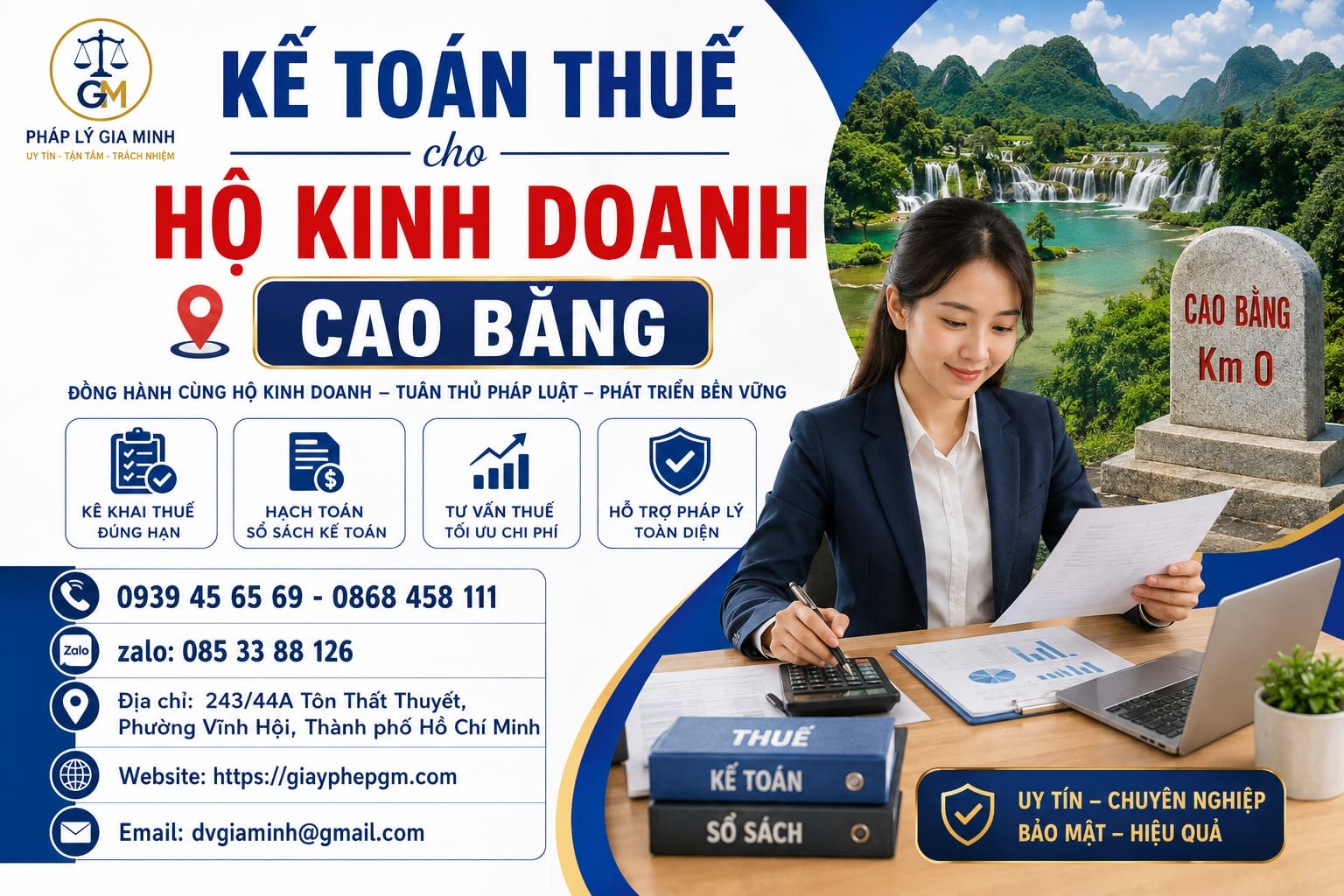 Kế toán thuế cho hộ kinh doanh Cao Bằng