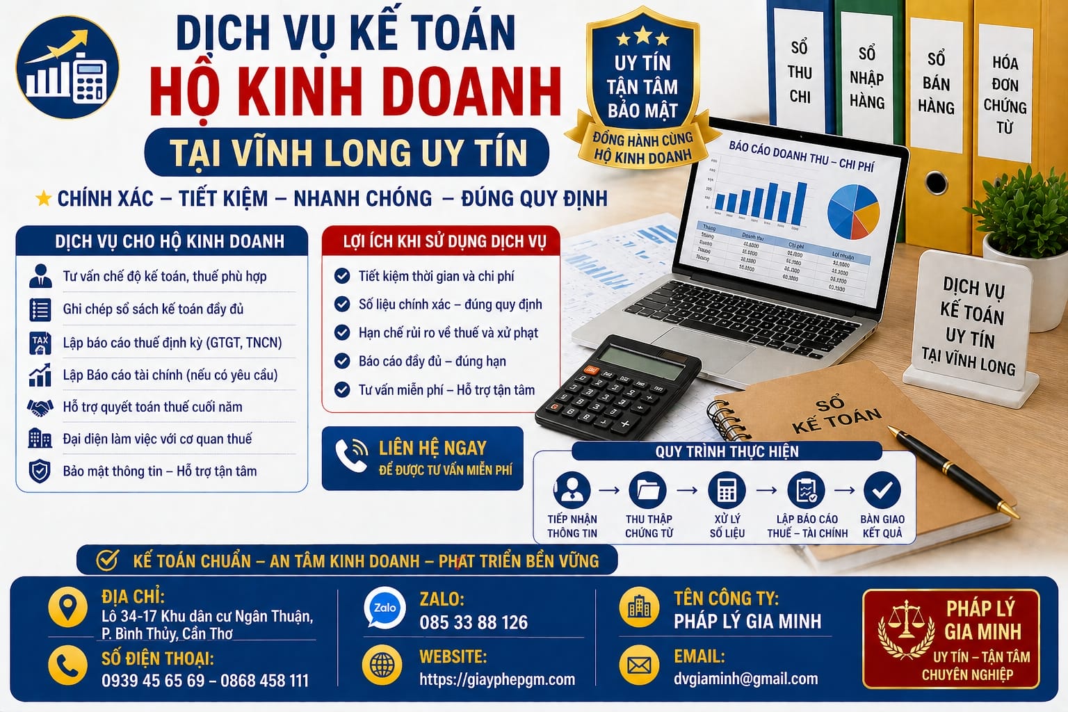 Kế toán thuế hộ kinh doanh tại Vĩnh Long