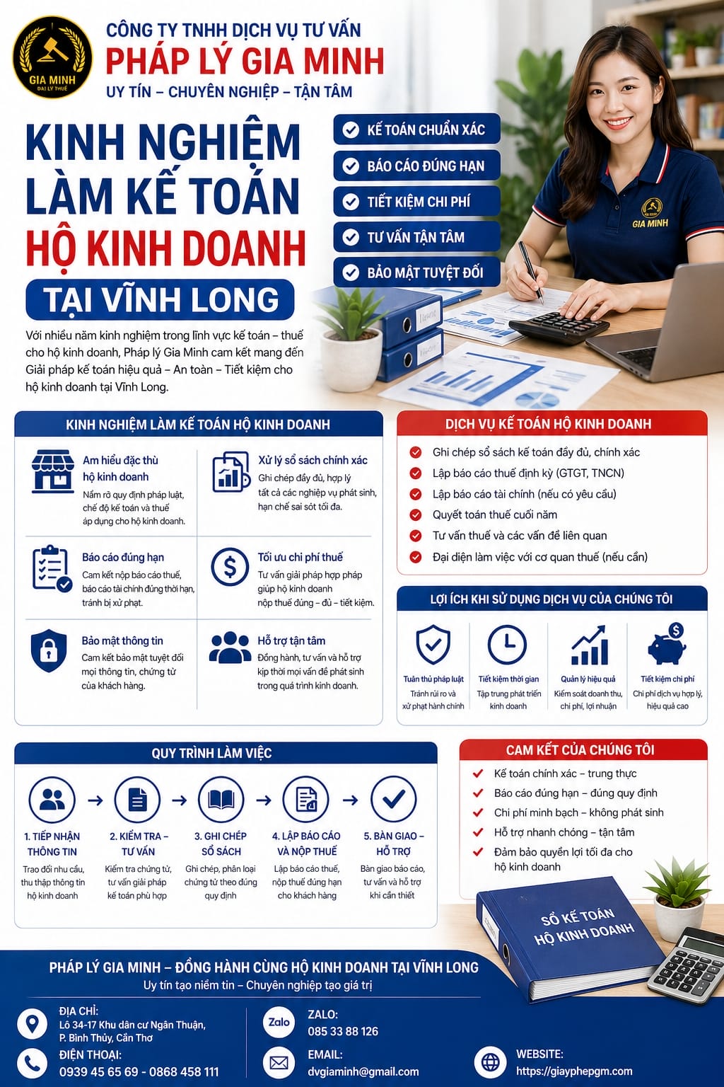 Kinh nghiệm làm kế toán hộ kinh doanh Vĩnh Long