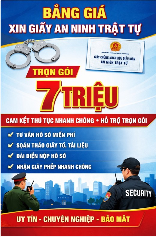 Quy trình xin giấy an ninh trật tự khách sạn TPHCM