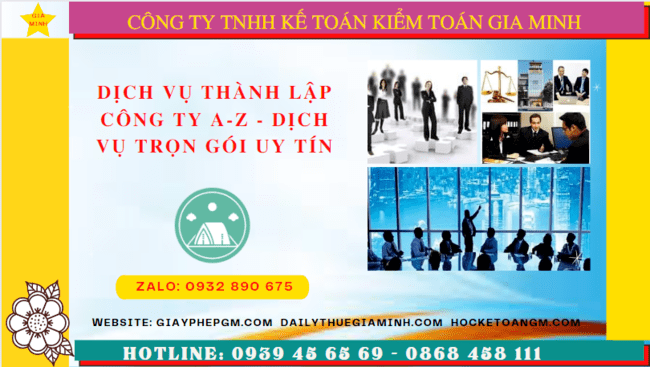 Dịch vụ thành lập công ty A-Z – Dịch vụ trọn gói uy tín tại Vĩnh Phúc | Nhanh chóng – Hợp pháp – Tiết kiệm 4 Dịch vụ thành lập doanh nghiệp giá rẻ uy tín tại Vĩnh Phúc