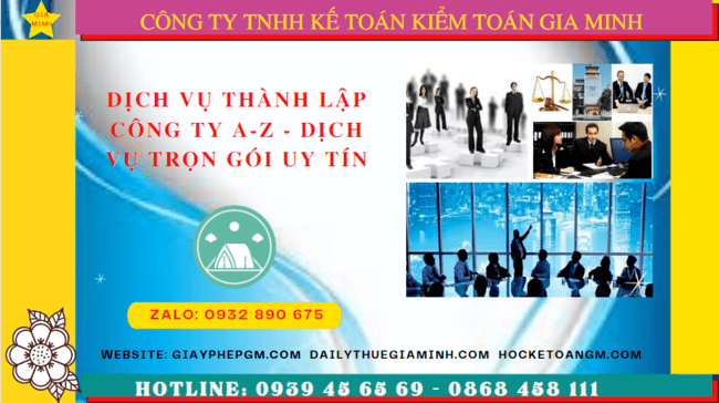 Dịch vụ thành lập công ty a-z - dịch vụ trọn gói uy tín tại sơn la 4 Dịch vụ thành lập doanh nghiệp giá rẻ uy tín tại Sơn La
