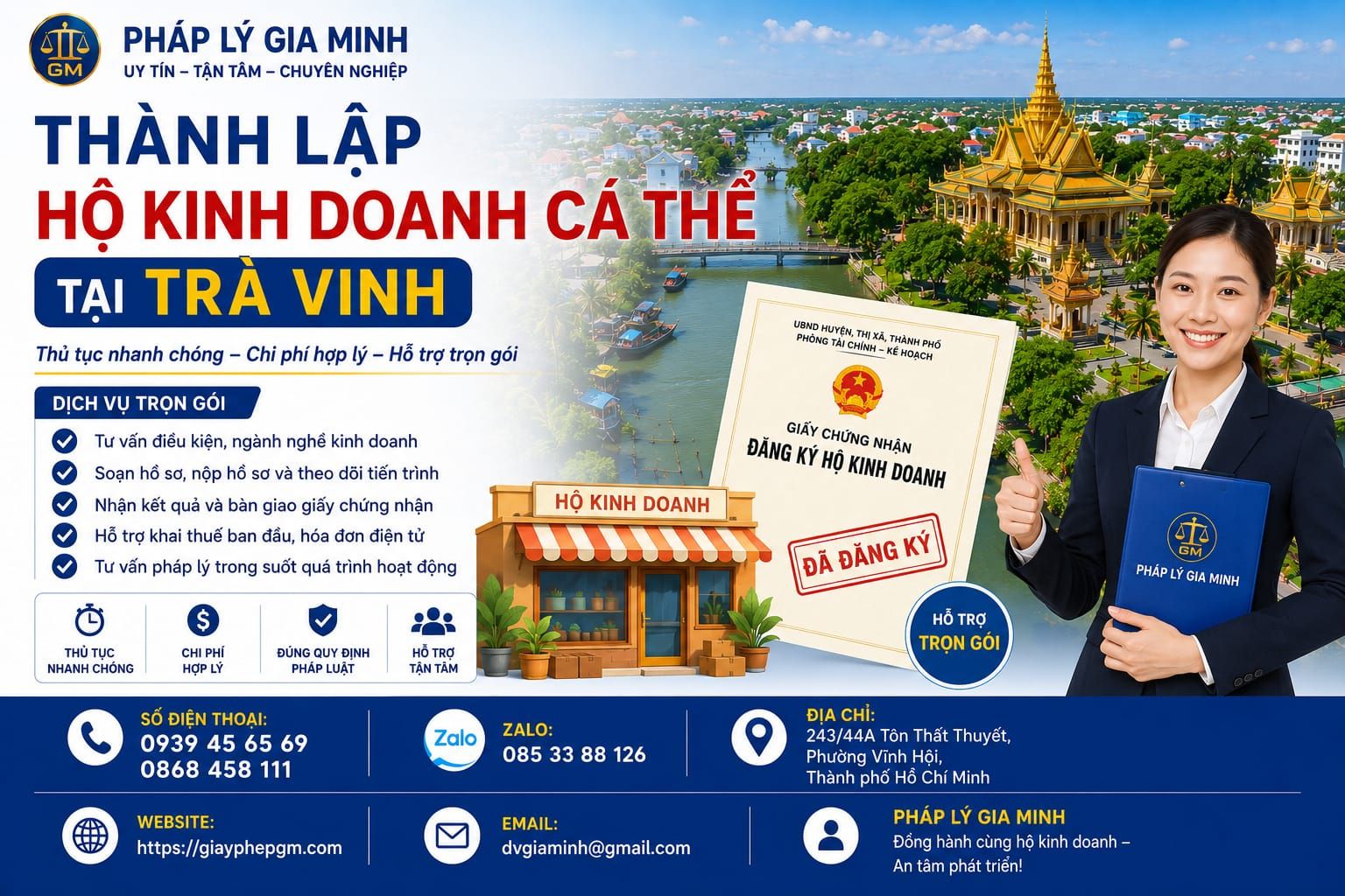 Thành lập hộ kinh doanh cá thể tại Trà Vinh