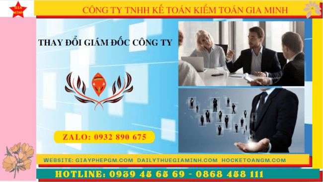 THAY ĐỔI GIÁM ĐỐC CÔNG TY Ở PHÚ THỌ 6 Thay đổi chức danh giám đốc công ty tại Phú Thọ
