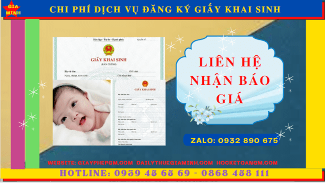 Chi phí đăng ký giấy khai sinh nhanh tại Ninh Thuận