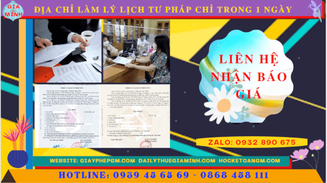 Địa chỉ làm lý lịch tư pháp ở lạng sơn chỉ trong 1 ngày 5 Chi phí làm lý lịch tư pháp chỉ trong 1 ngày ở Lạng Sơn