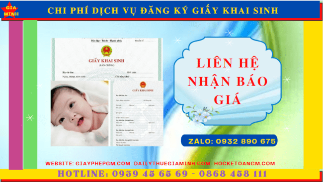 DỊCH VỤ ĐĂNG KÝ GIẤY KHAI SINH TẠI THÀNH PHỐ HUẾ 5 Chi phí đăng ký giấy khai sinh nhanh tại Thành Phố Huế