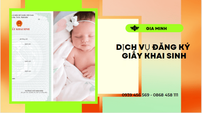 Thủ tục đăng ký giấy khai sinh cho người ngoại tỉnh tại Bắc Giang
