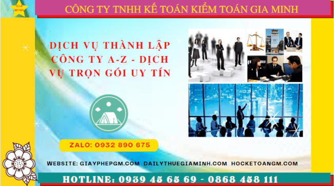 Dịch vụ thành lập doanh nghiệp giá rẻ uy tín tại Thành phố Sông Công