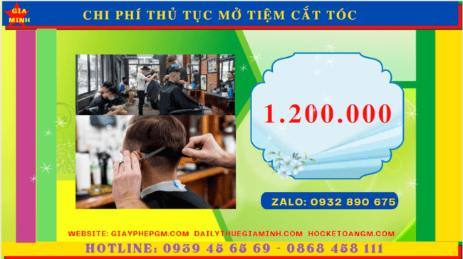 THỦ TỤC MỞ TIỆM CẮT TÓC TẠI ĐÀ NẴNG 13 Chi phí dịch vụ làm thủ tục mở tiệm cắt tóc tại Đà Nẵng