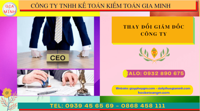 Thay đổi giám đốc công ty ở yên bái 4 Thay đổi giám đốc công ty công ty TNHH tại Yên Bái