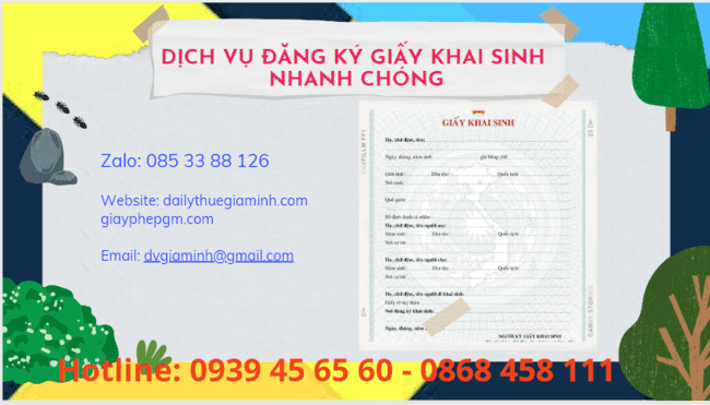 Đăng ký giấy khai sinh online mới nhất tại Quận Hoàn Kiếm - Hà Nội