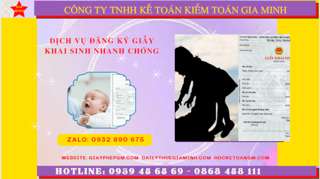 Dịch vụ đăng ký giấy khai sinh cho con nhanh chóng năm 2023 tại Quận Hoàn Kiếm - Hà Nội