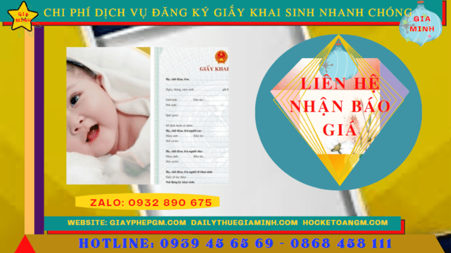 Chi phí làm giấy khai sinh trọn gói tại Quận Hoàn Kiếm - Hà Nội